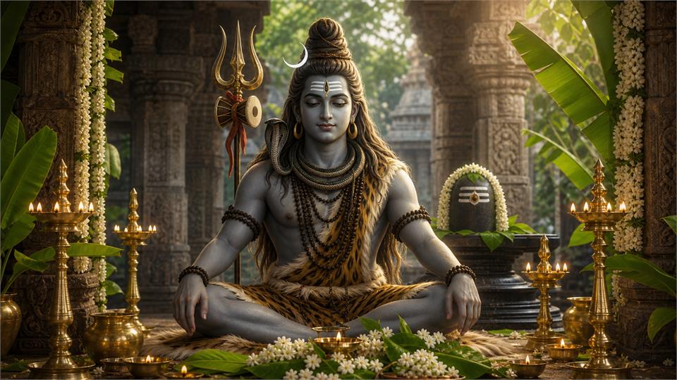 Lord Shiva sacred blessing showing Agastiya Nadi Astrology, authentic Nadi astrology and palm leaf reading Hyderabad